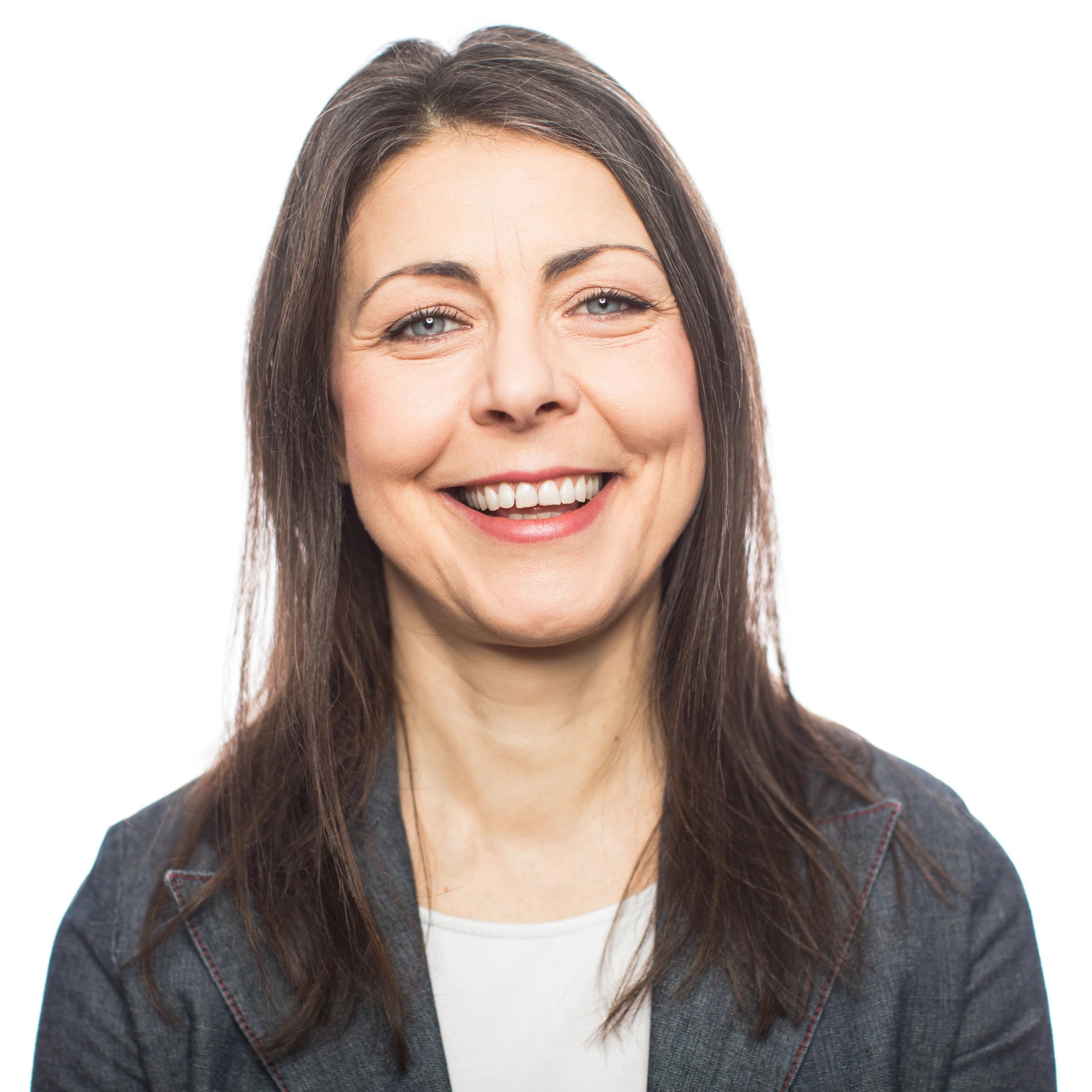 Mature woman smiling headshot